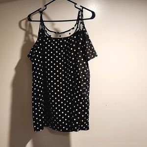 Shein pokedots blouse